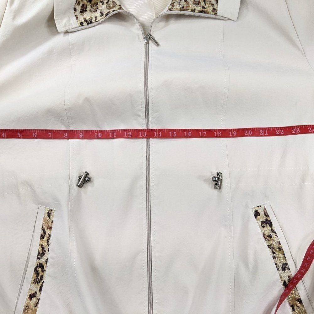 Exclusive Cream Colored Leopard Print Jacket - Picture 6 of 12
